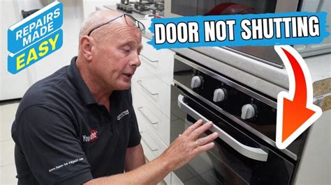 gas oven door not closing